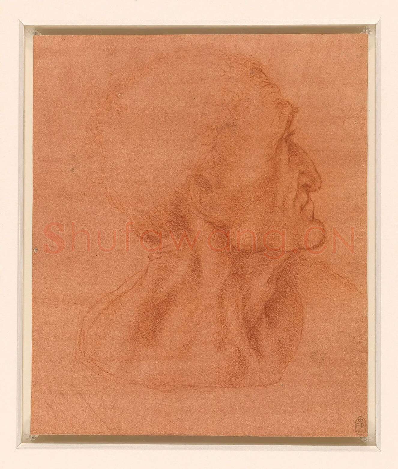 达·芬奇素描《犹大的头像》