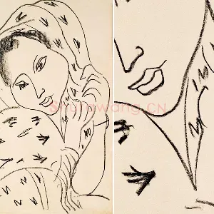 马蒂斯作品《披肩的女孩》